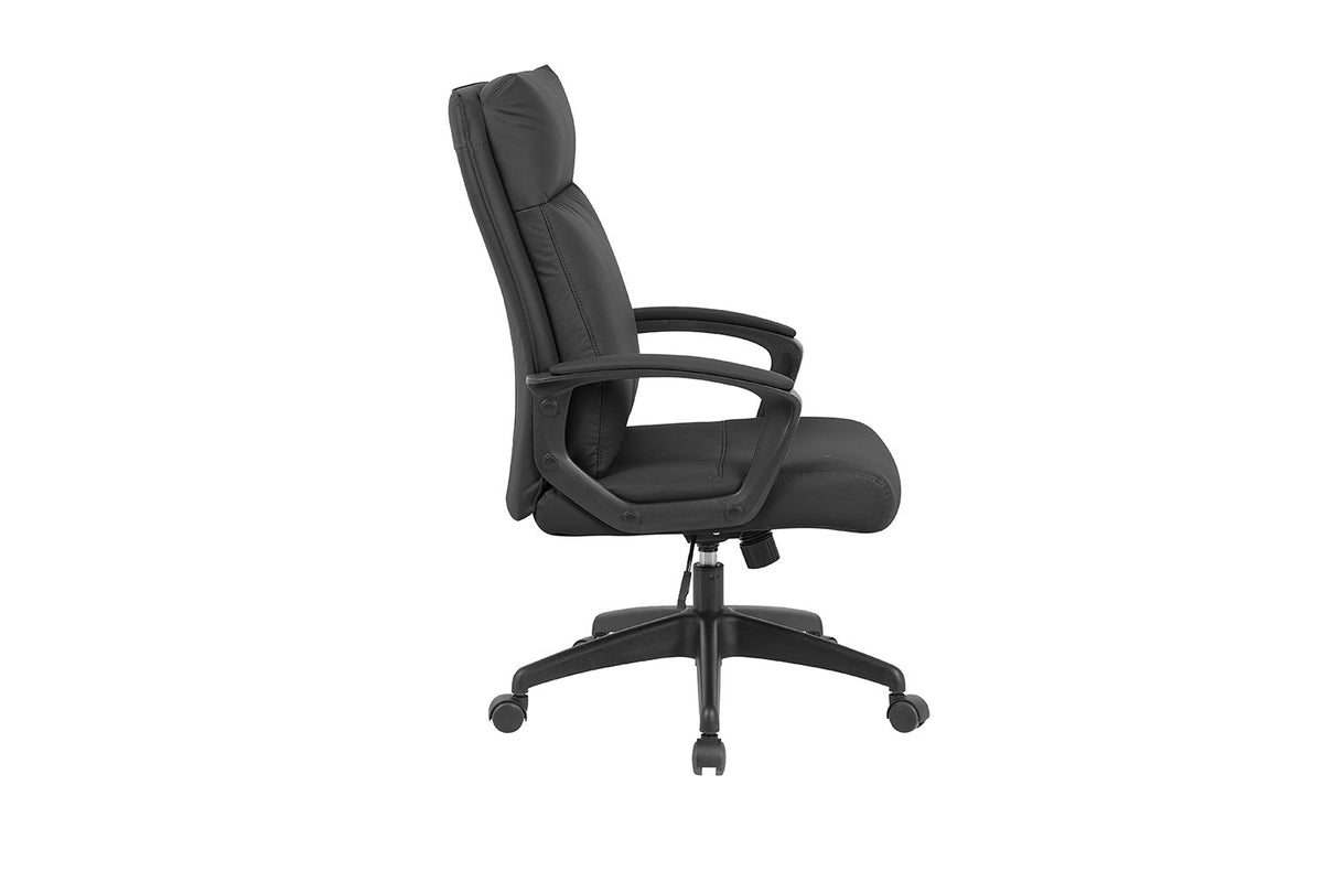 Chaise de bureau Samuel similicuir nylon Noir