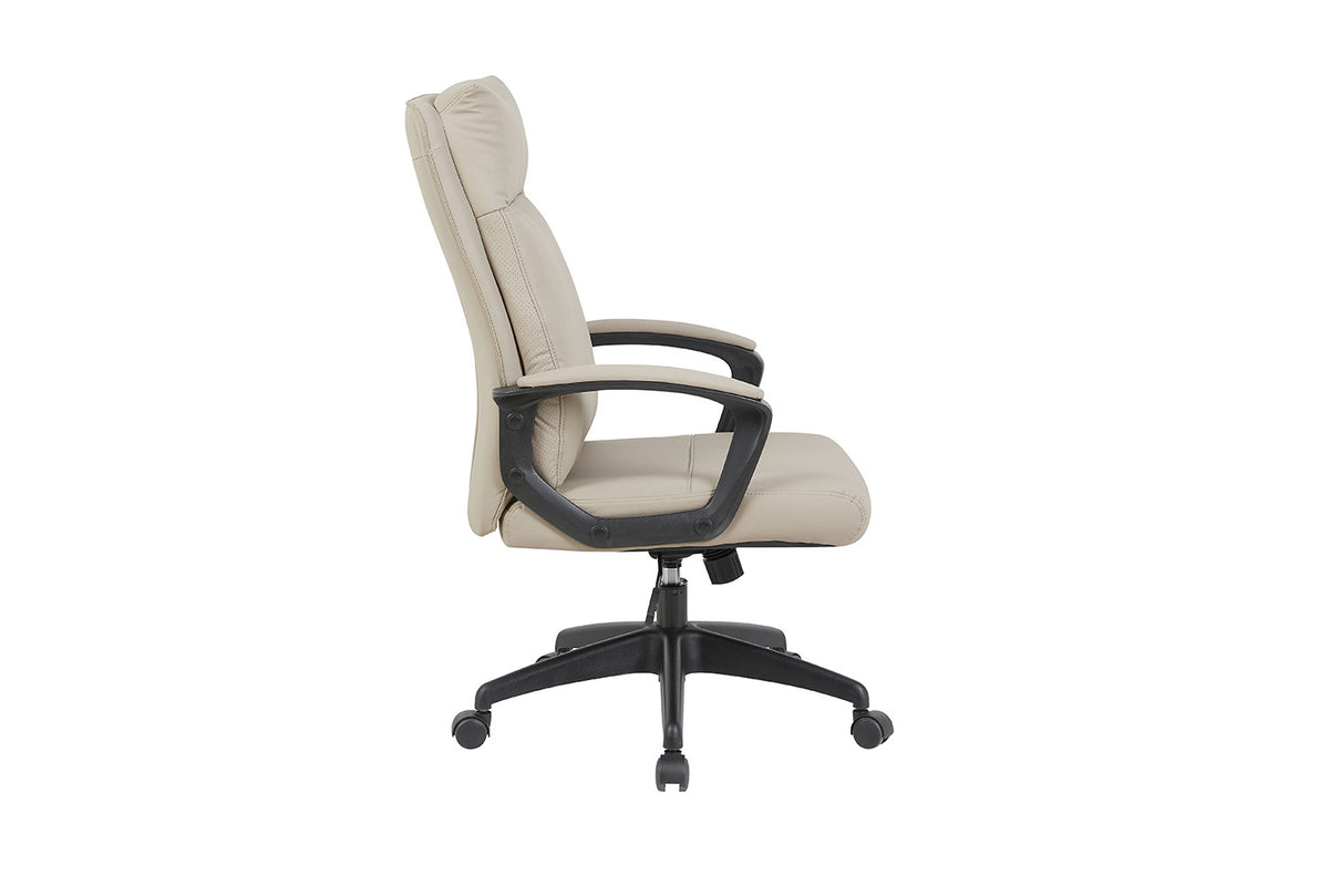 Chaise de bureau Samuel similicuir nylon Beige