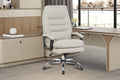 Chaise de bureau Daniel similicuir Beige