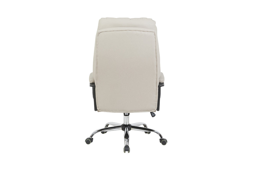 Chaise de bureau Daniel similicuir Beige
