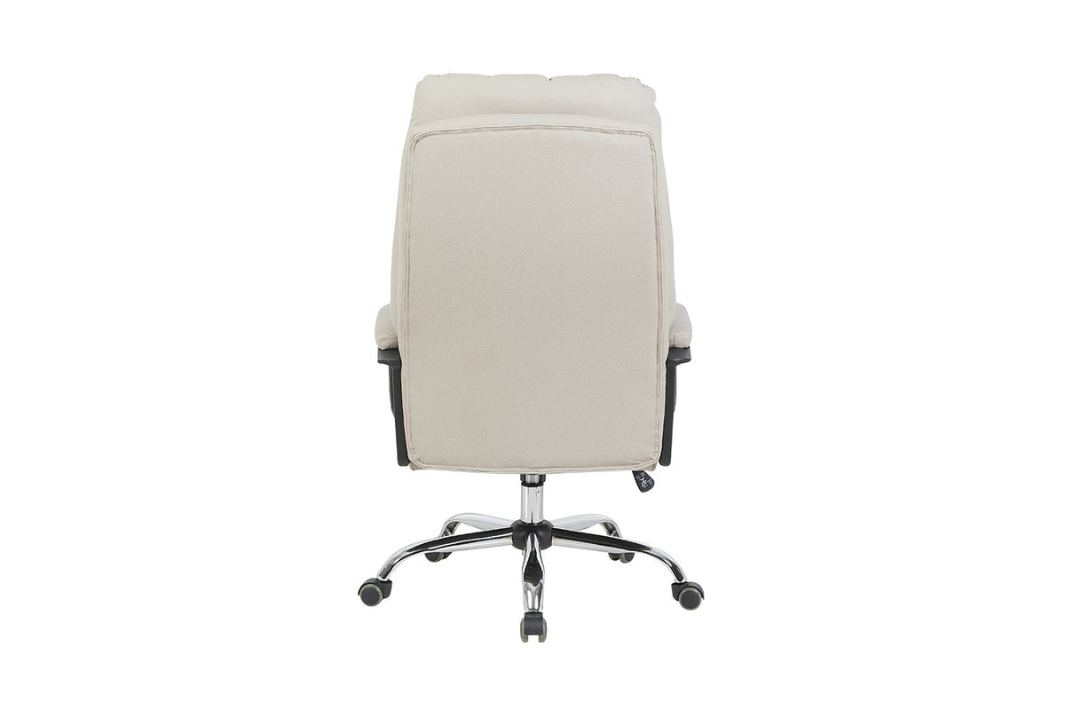 Chaise de bureau Daniel similicuir Beige