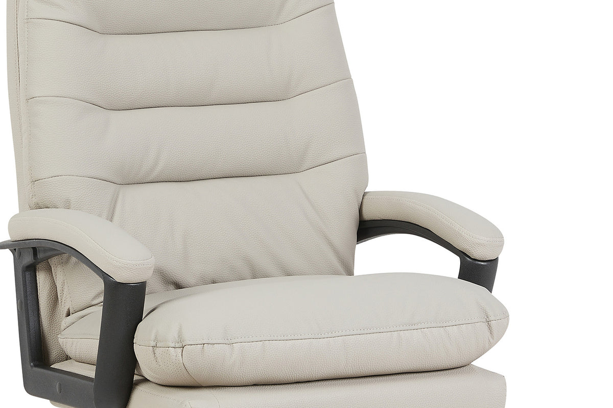 Chaise de bureau Daniel similicuir Beige