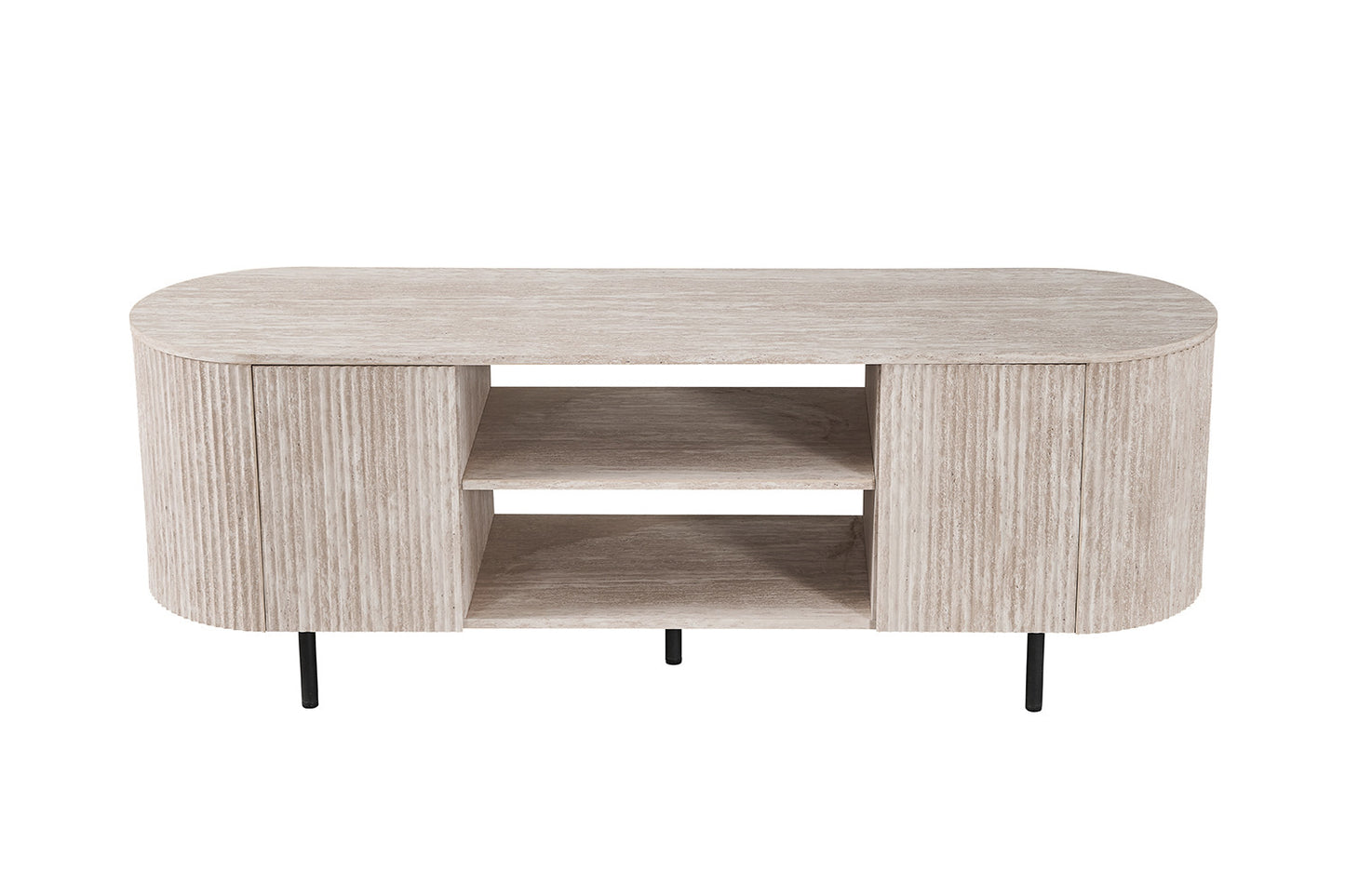 Meuble TV Lagos 160 cm Décor Travertin Beige