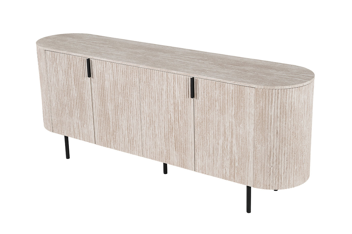 Bahut Lagos 200 cm Décor Travertin Beige