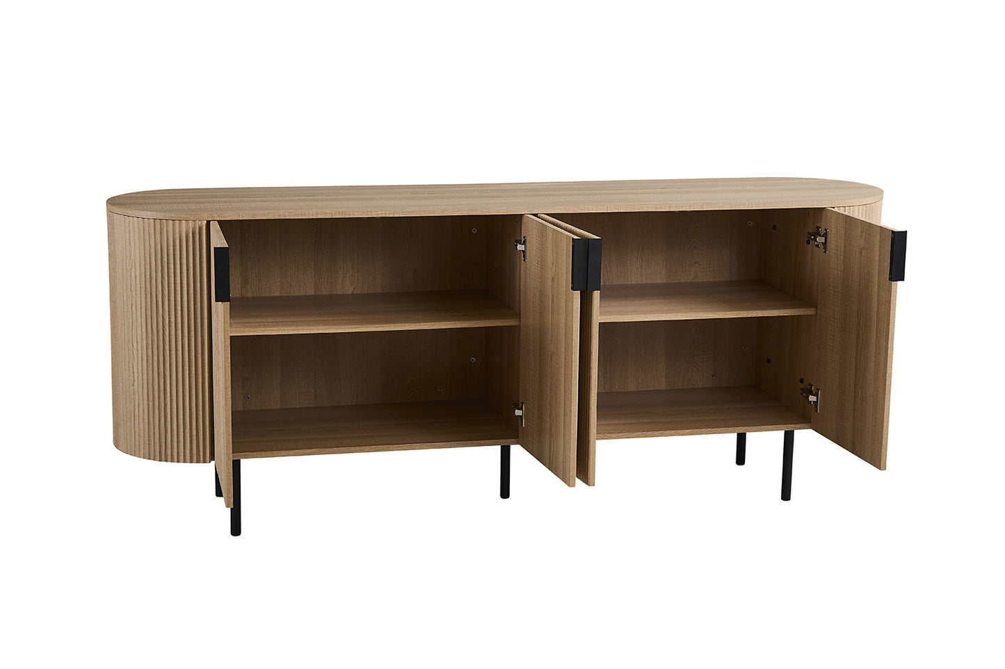 Bahut Lagos 200 cm Décor Chêne Naturel