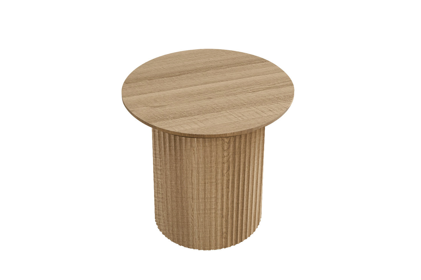 Table basse Lagos Ronde Décor Chêne Naturel