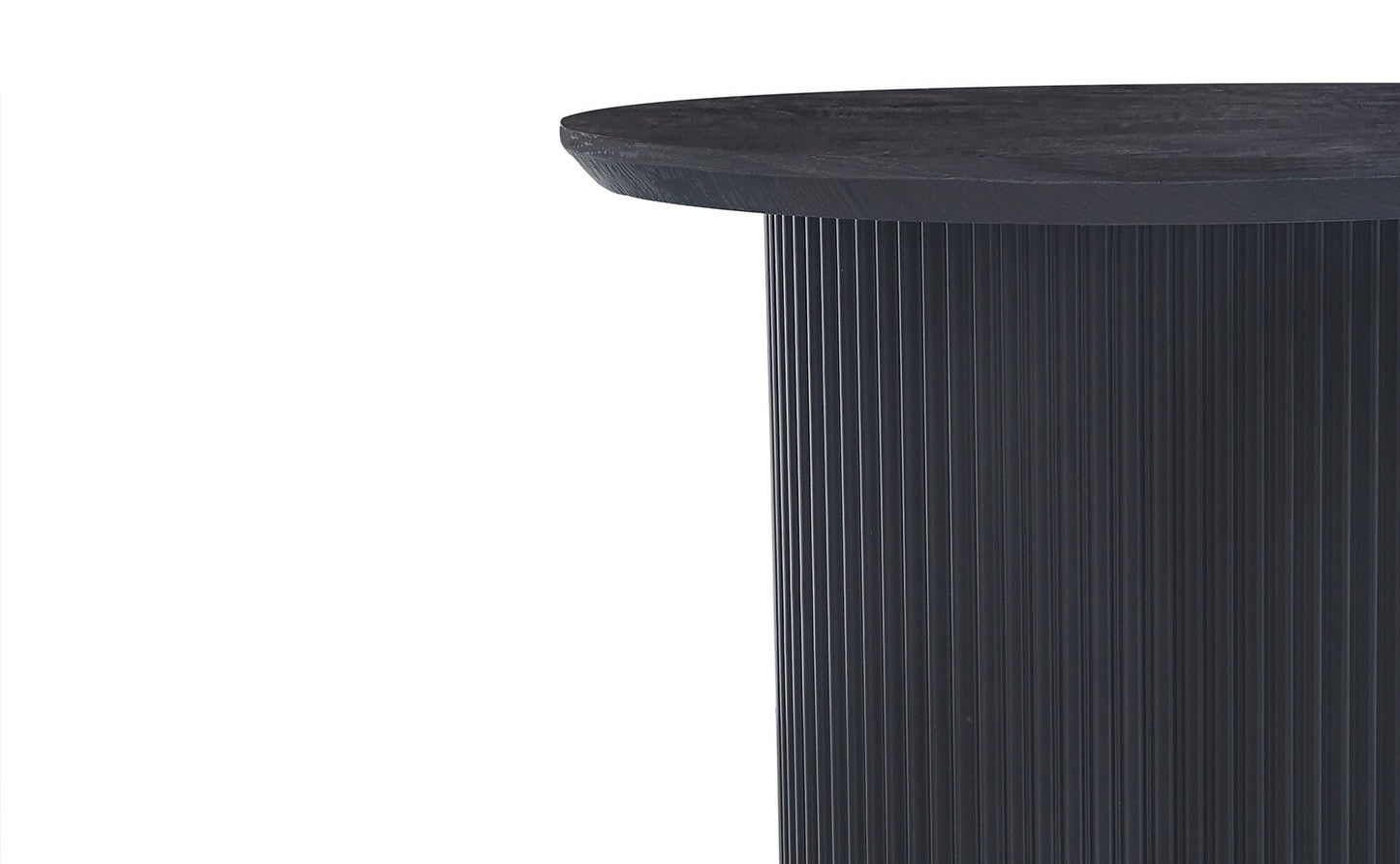 Table basse Lagos Ronde Décor Brun foncé