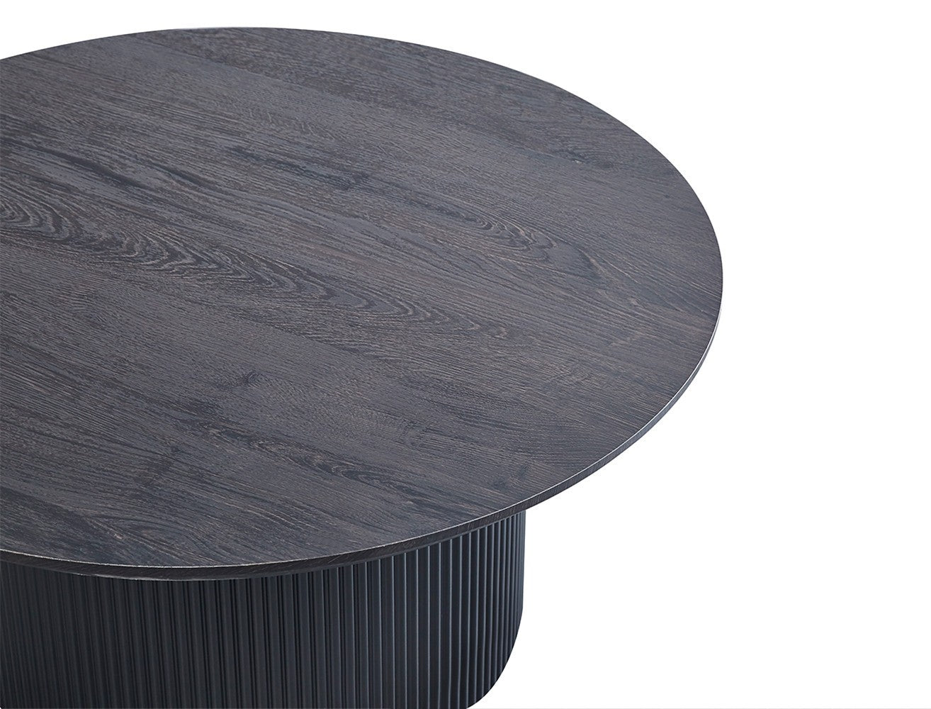 Table basse Lagos Ronde Décor Brun foncé