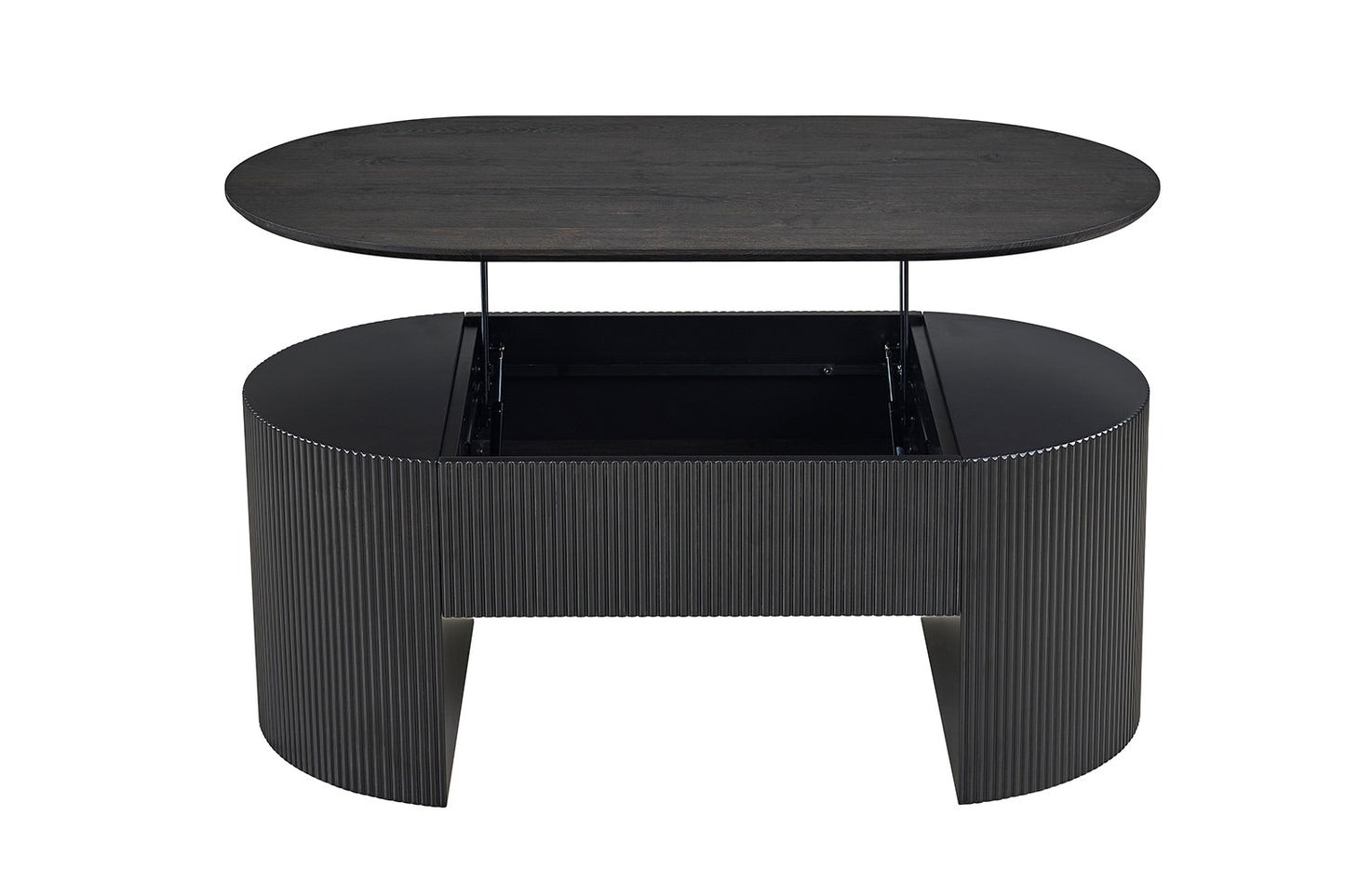 Table basse Lagos 120 cm Plateau relevable Décor Brun foncé