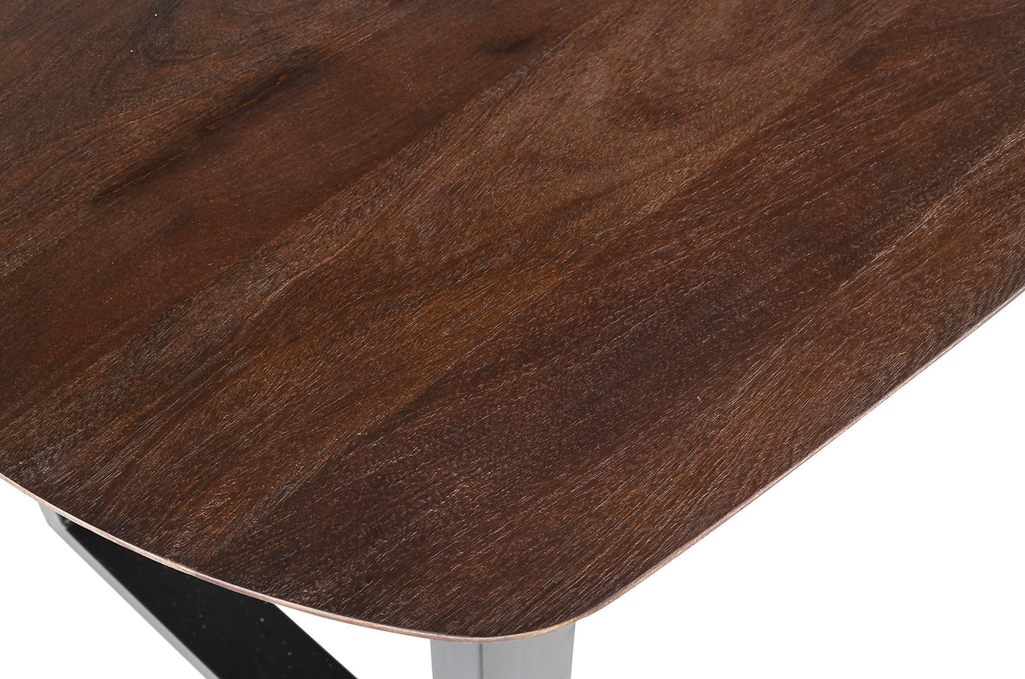 Table Tommy 220x100 cm Ovale Danoise Pied Bois de manguier Brun