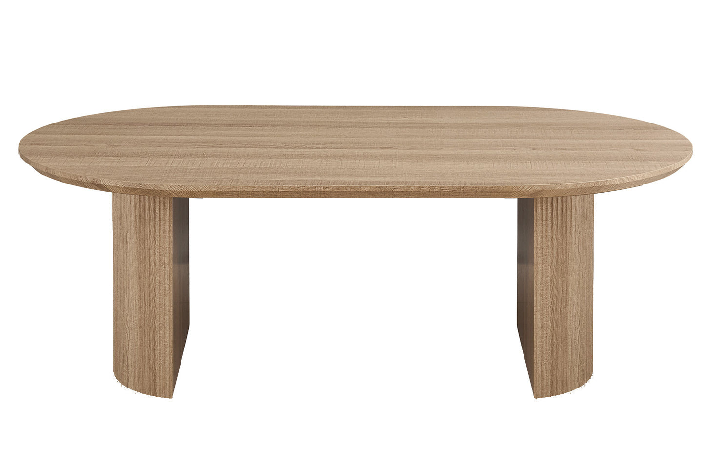 Table Lagos 220 cm Ovale Décor Chêne Naturel