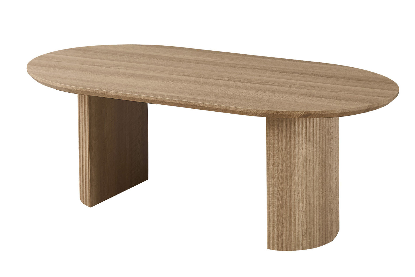 Table Lagos 220 cm Ovale Décor Chêne Naturel