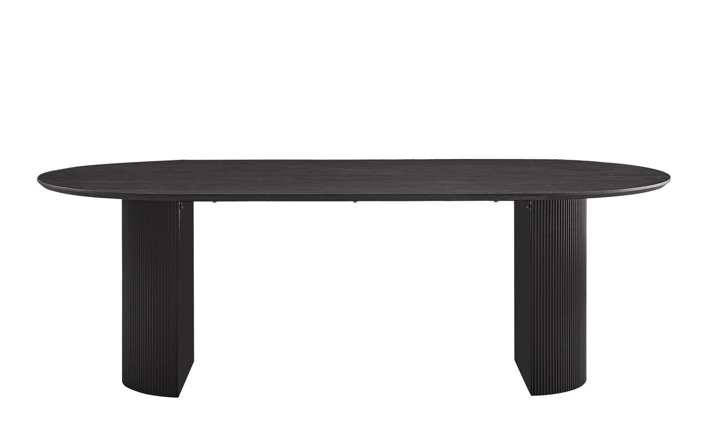 Table à manger Lagos 220 cm Ovale Décor Brun foncé