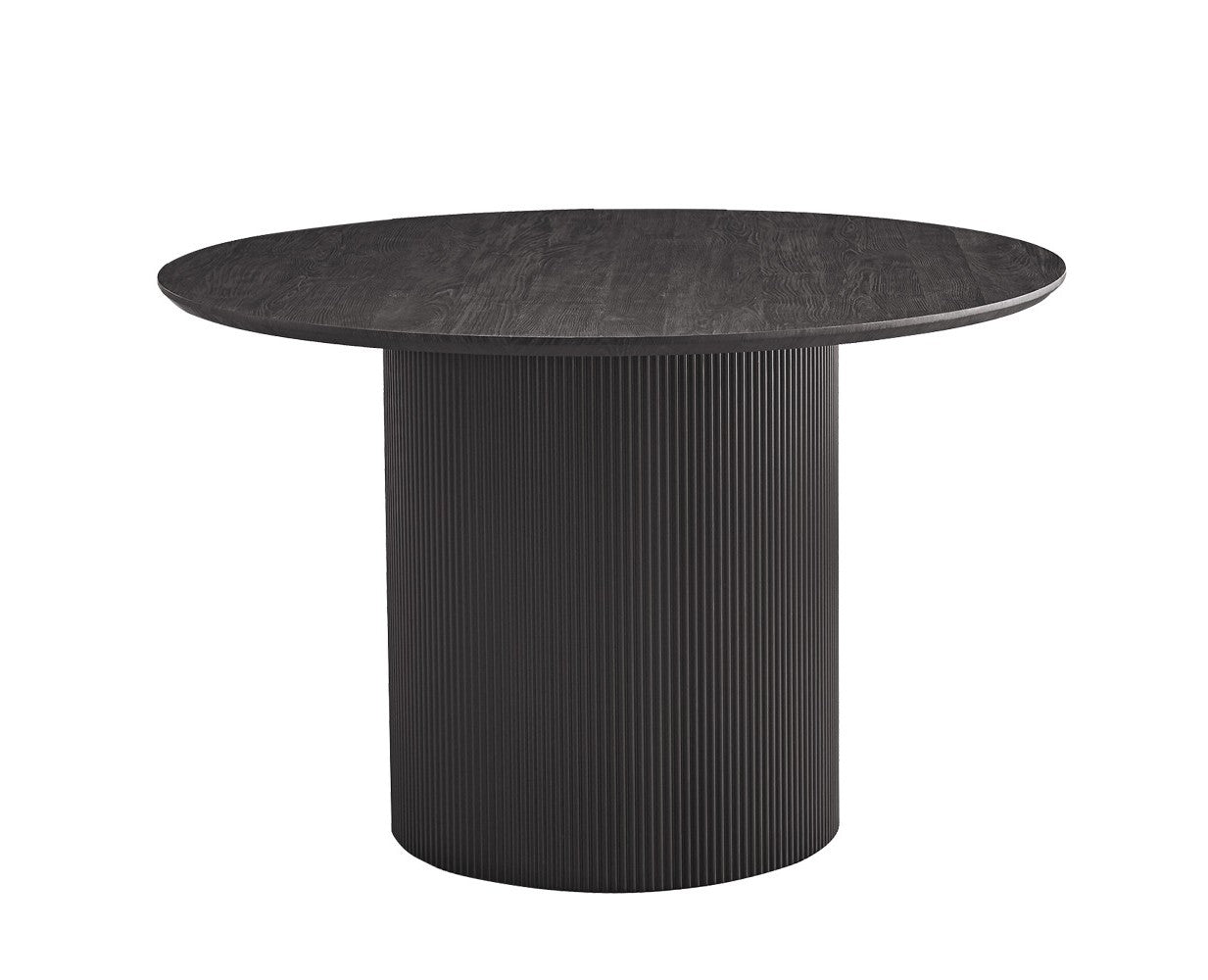 Table Lagos 120 cm Ronde Décor Brun foncé
