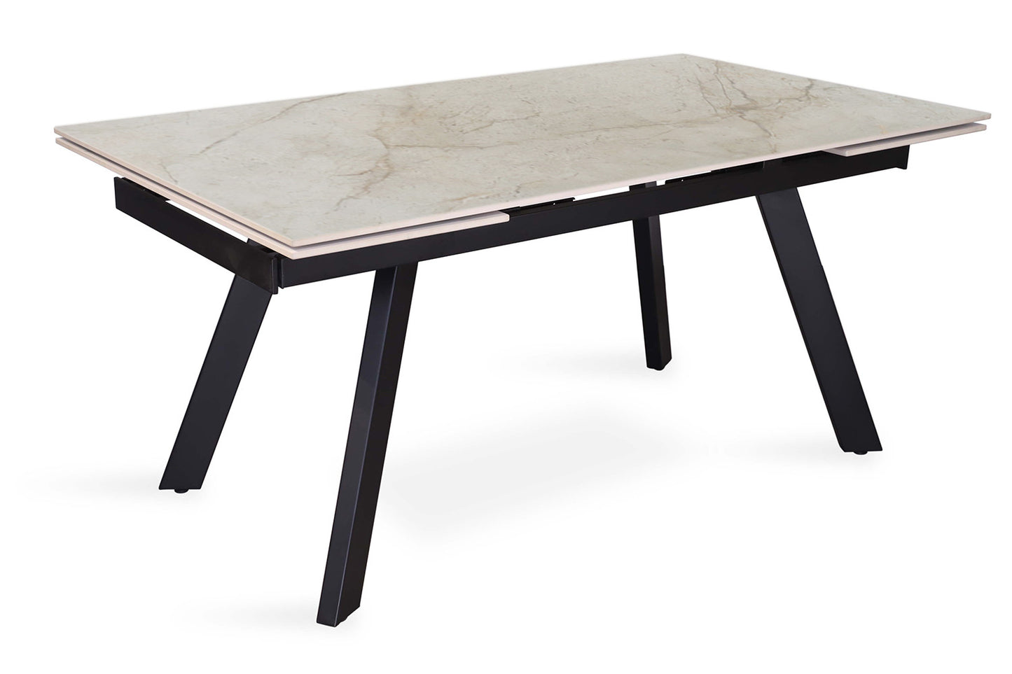 Table à manger extensible Hera Pierre Marbre Beige