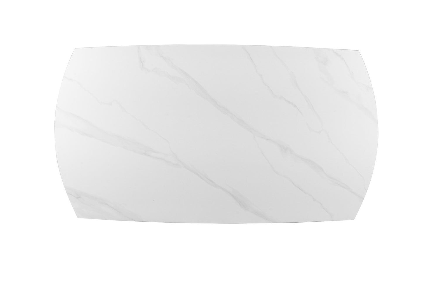 Table à manger extensible Ares marbre blanc