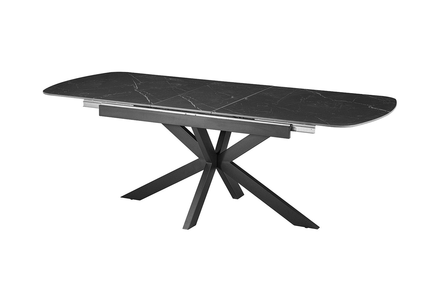 Table extensible Hestia 180-220cm Ovale Danoise Pierre Noir