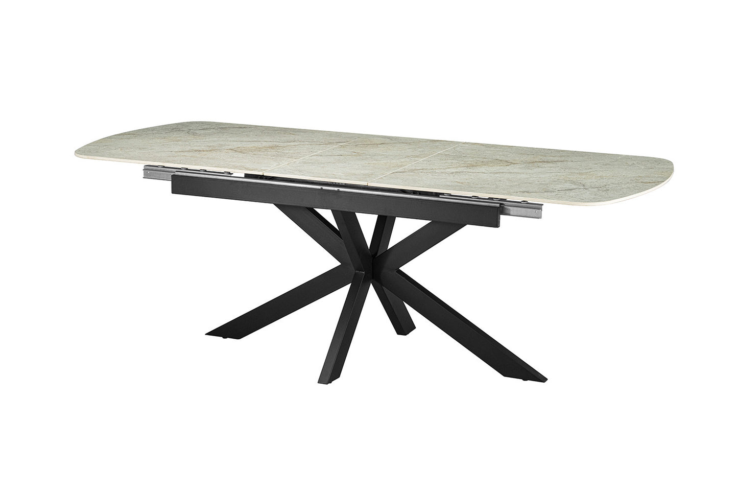 Table extensible Hestia 180-220cm Ovale Danoise Pierre beige