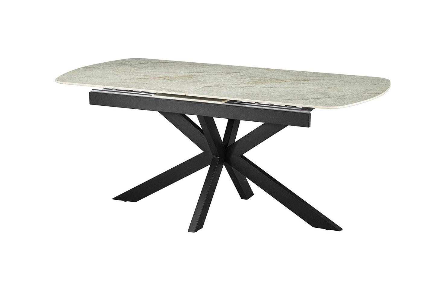 Table extensible Hestia 180-220cm Ovale Danoise Pierre beige