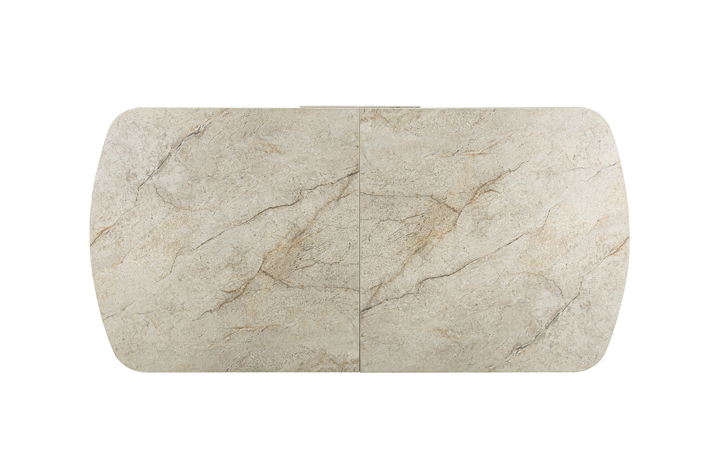 Table extensible Hestia 180-220cm Ovale Danoise Pierre beige