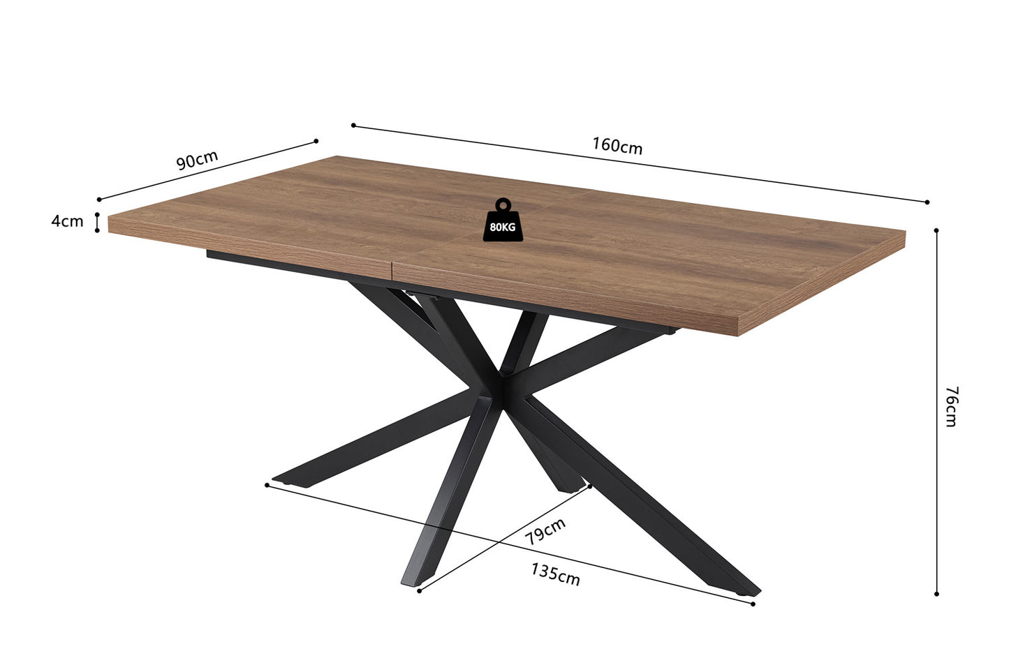Table à manger extensible Kos
