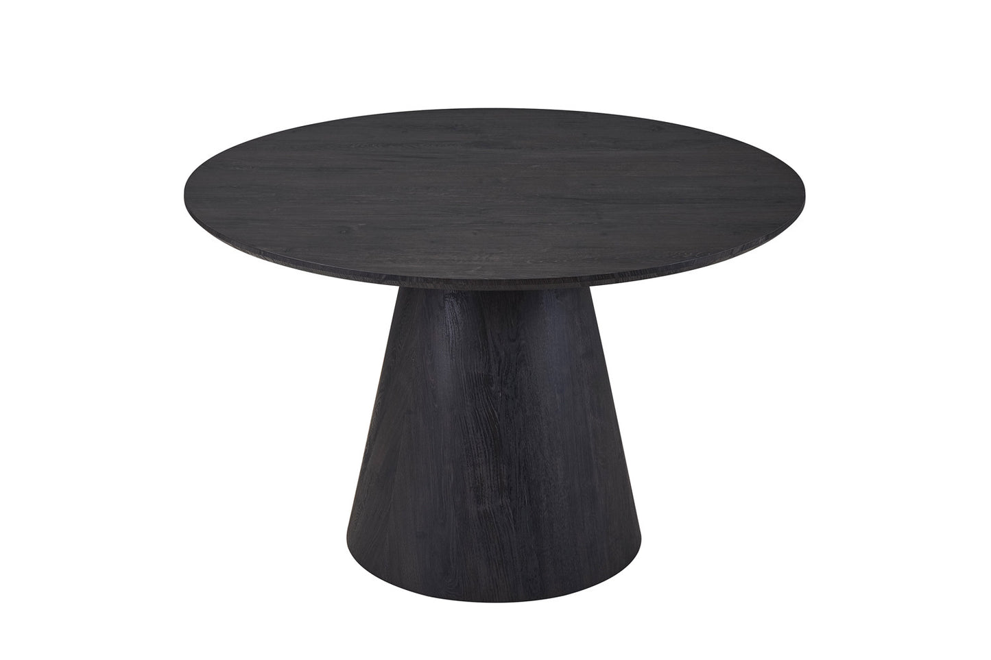 Table à manger Miklos ronde 120cm décor Brun foncé