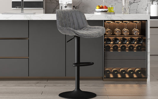 Tabouret de bar Fenna Gris