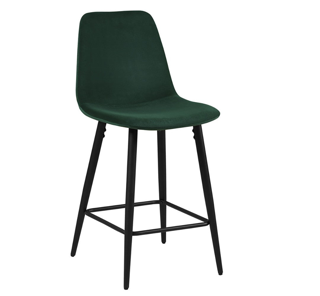 Chaise de Comptoir Boy Velours Vert