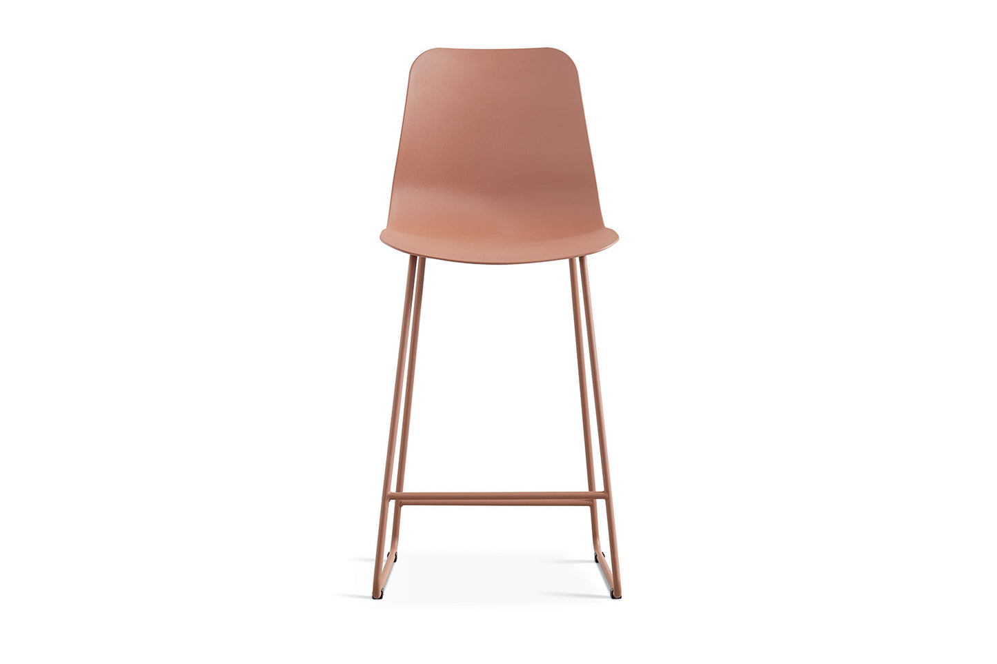 Chaise de comptoir Marie Terracotta