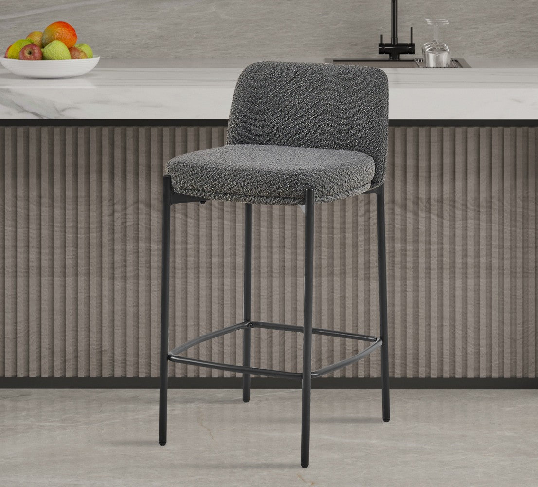 Chaise de comptoir Ella Gris