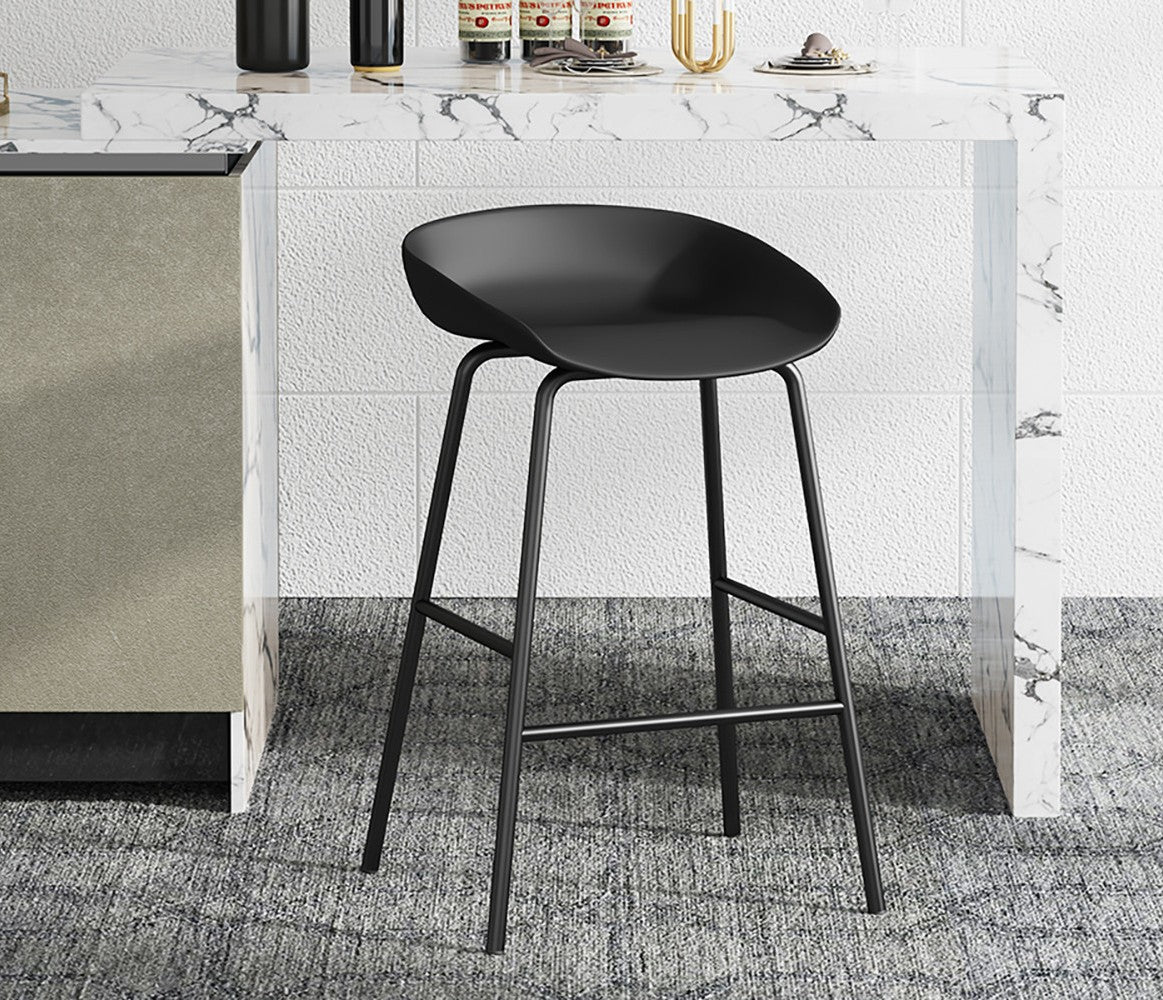 Chaise de comptoir Anna Noir