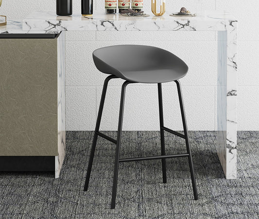 Chaise de comptoir Anna Gris