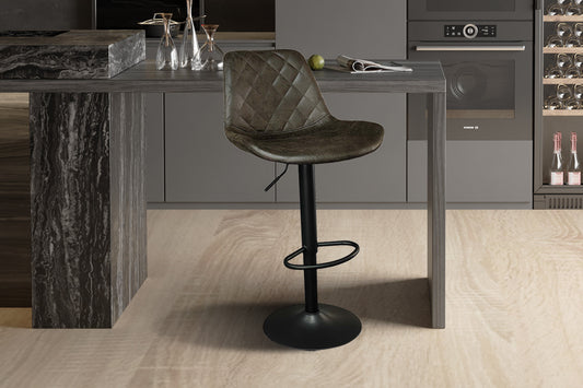 Tabouret de bar Madrid Brun foncé