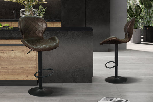 Tabouret de bar Malaga Brun foncé