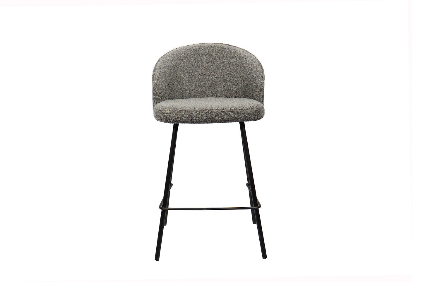 Chaise de comptoir June Bouclé Gris