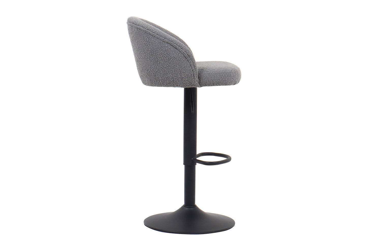 Tabouret de bar Arda Bouclé Gris clair