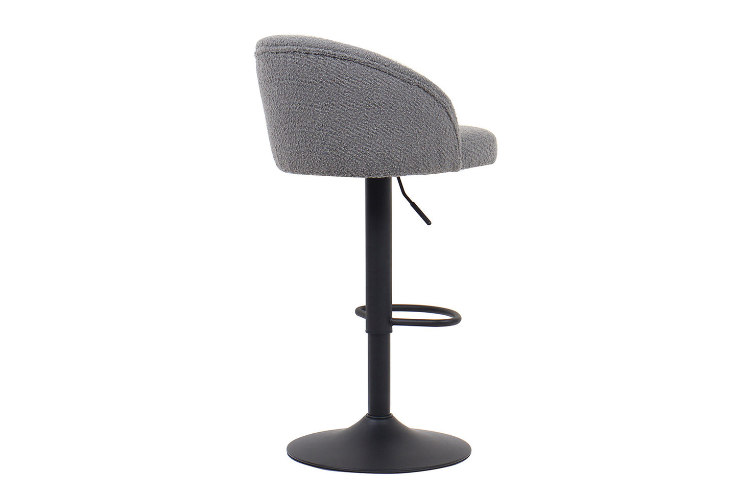 Tabouret de bar Arda Bouclé Gris clair