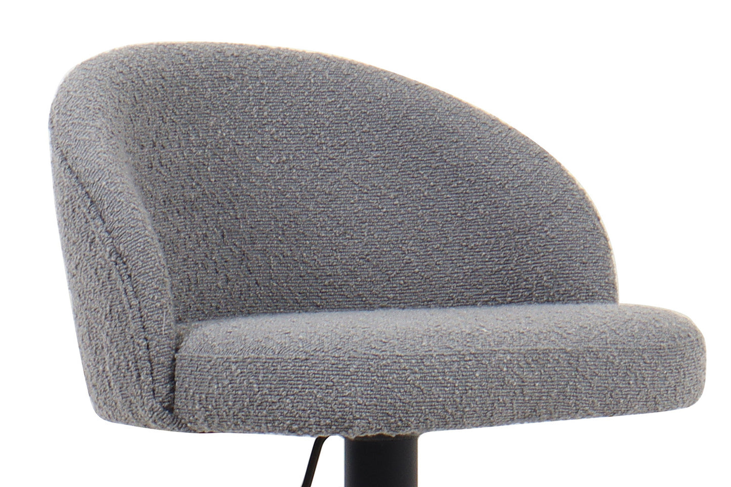 Tabouret de bar Arda Bouclé Gris clair
