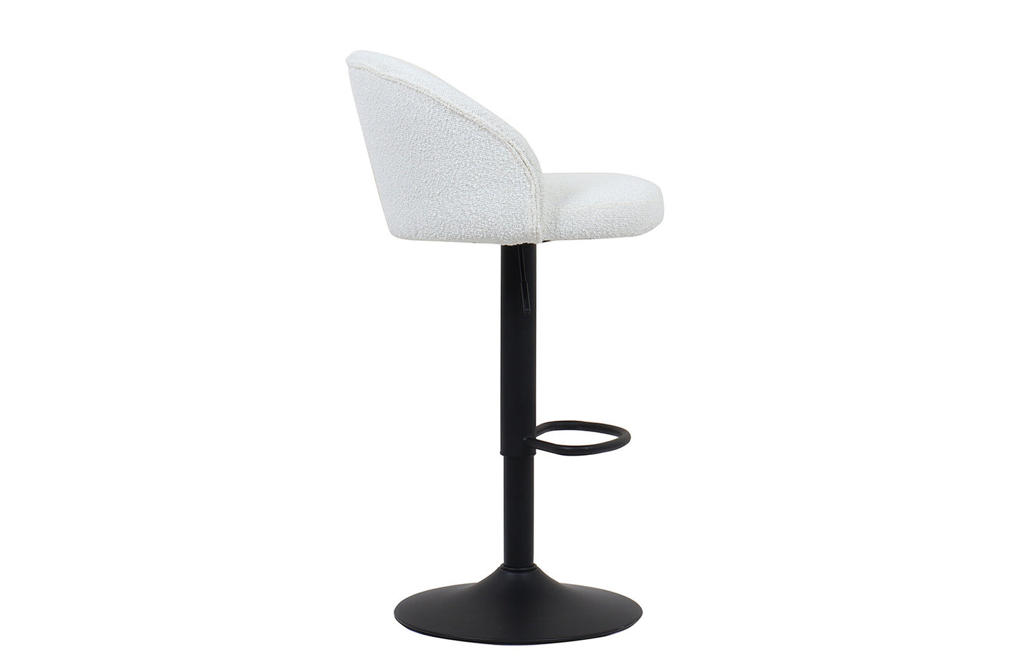 Tabouret de bar Arda Bouclé Blanc