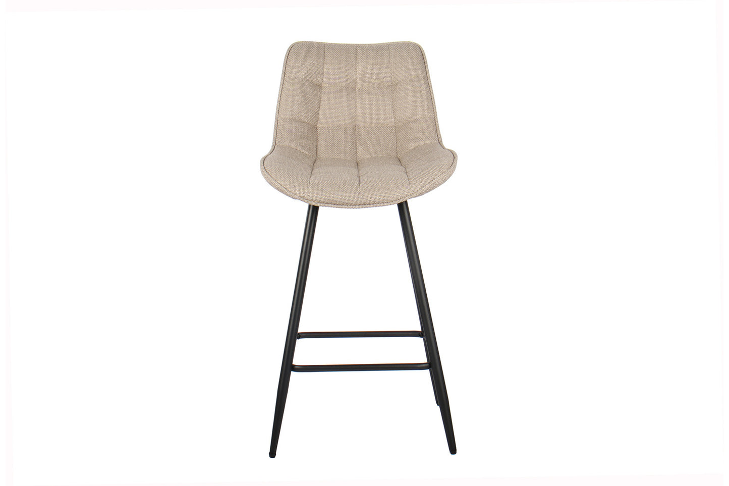 Chaise de comptoir Ariba Tissu Beige/Gris clair