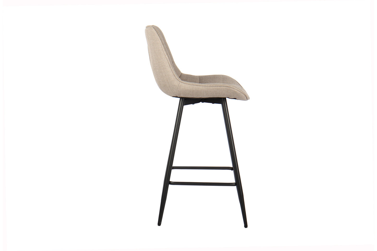 Chaise de comptoir Ariba Tissu Beige/Gris clair