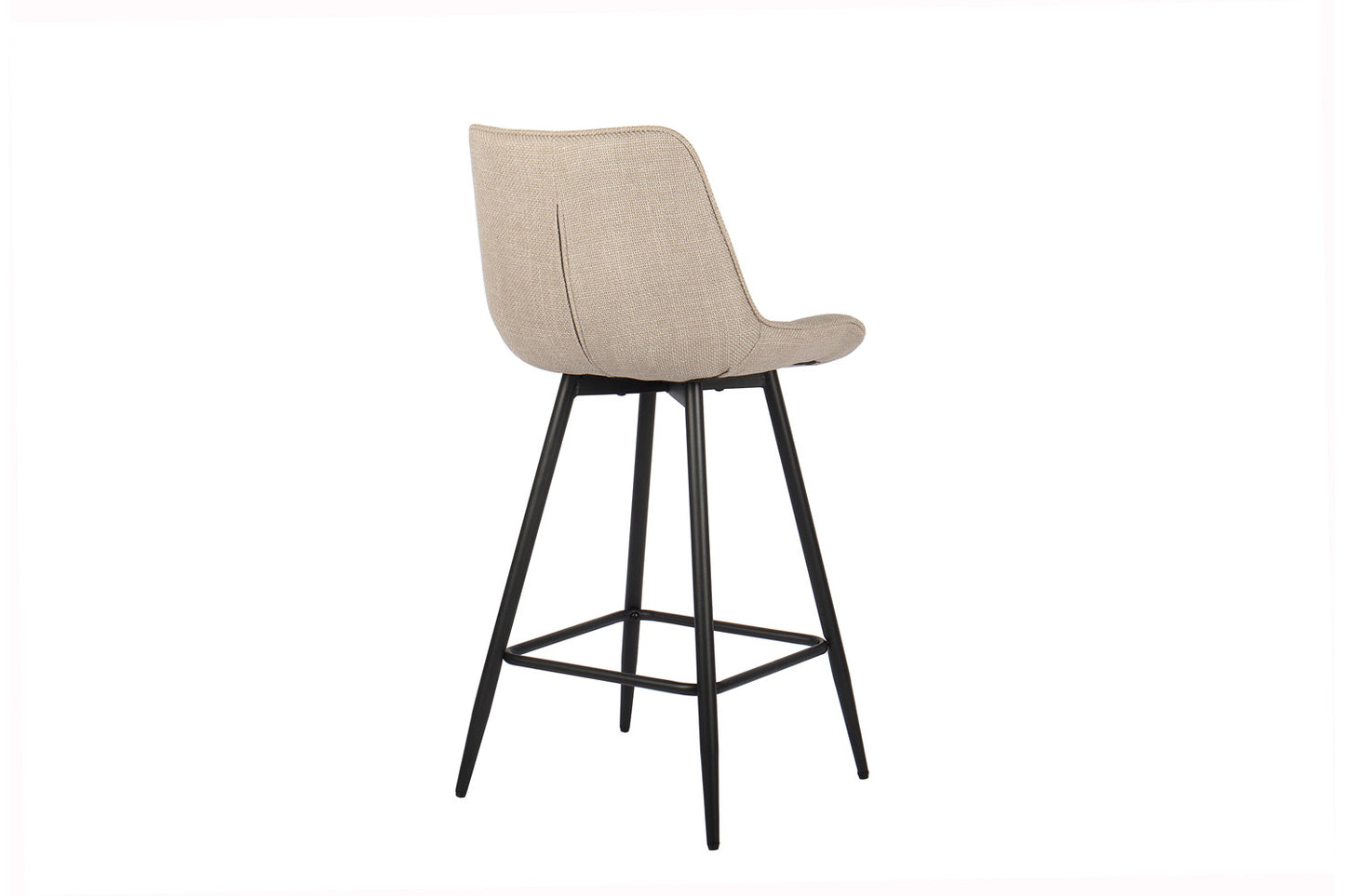 Chaise de comptoir Ariba Tissu Beige/Gris clair