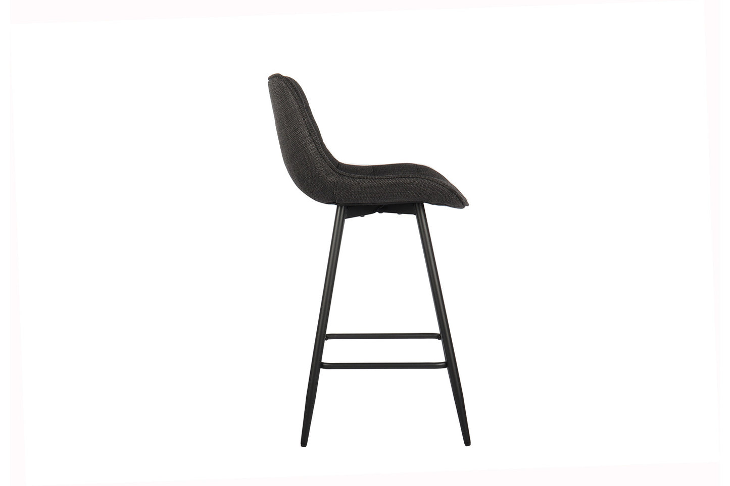 Chaise de comptoir Ariba Tissu Gris foncé