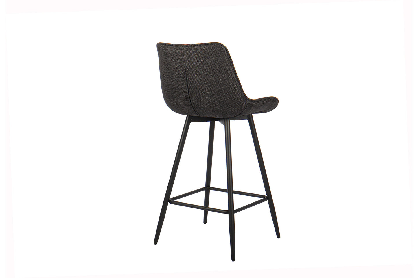 Chaise de comptoir Ariba Tissu Gris foncé