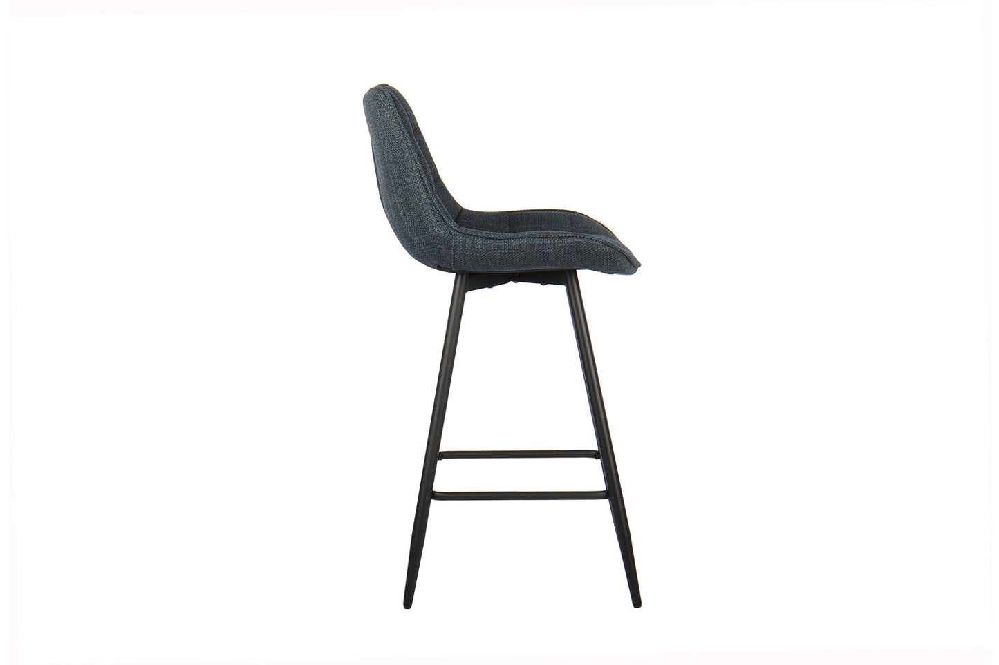 Chaise de comptoir Ariba Tissu Bleu foncé