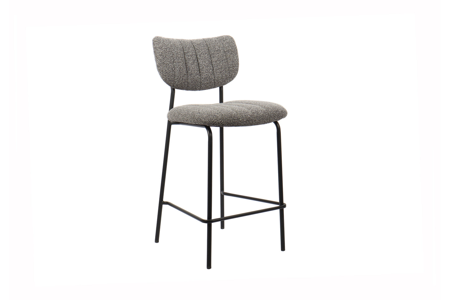 Chaise de comptoir Antura Tissu Gris foncé