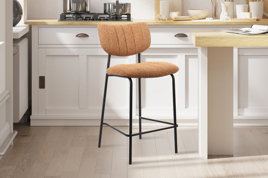 Chaise de comptoir Antura Tissu Orange