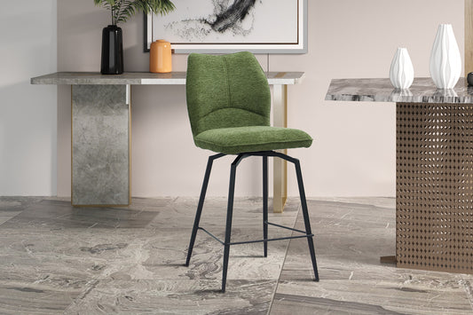 Chaise de comptoir Lara Pivotant Vert