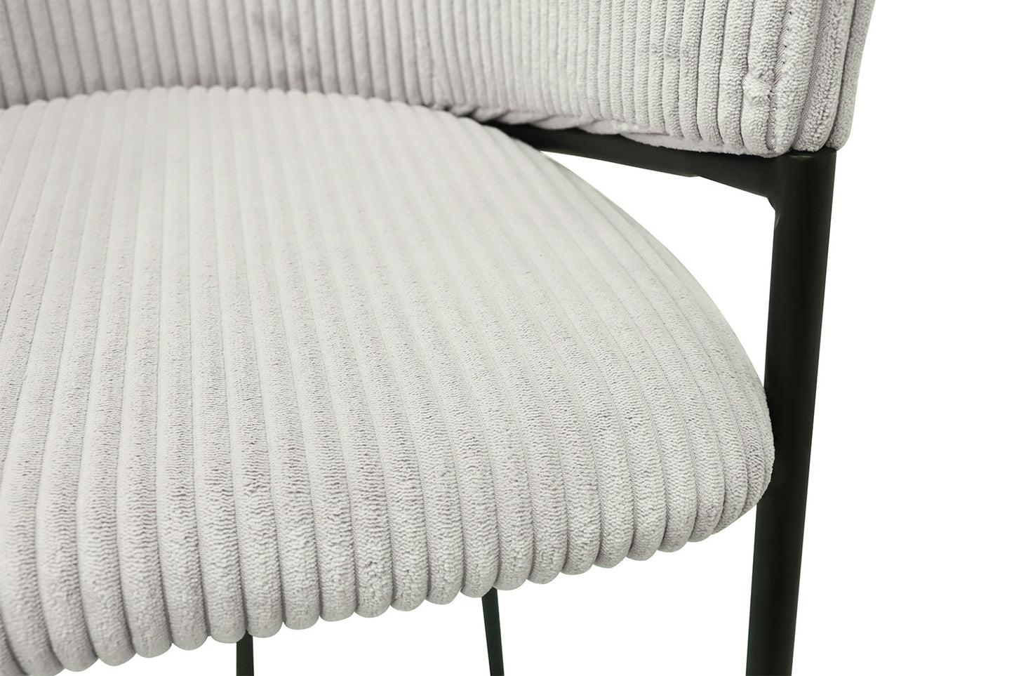 Chaise de comptoir Hugo Gris clair