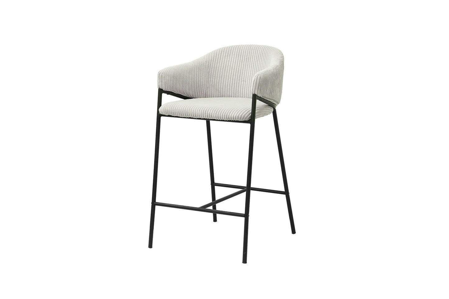 Chaise de comptoir Hugo Gris clair
